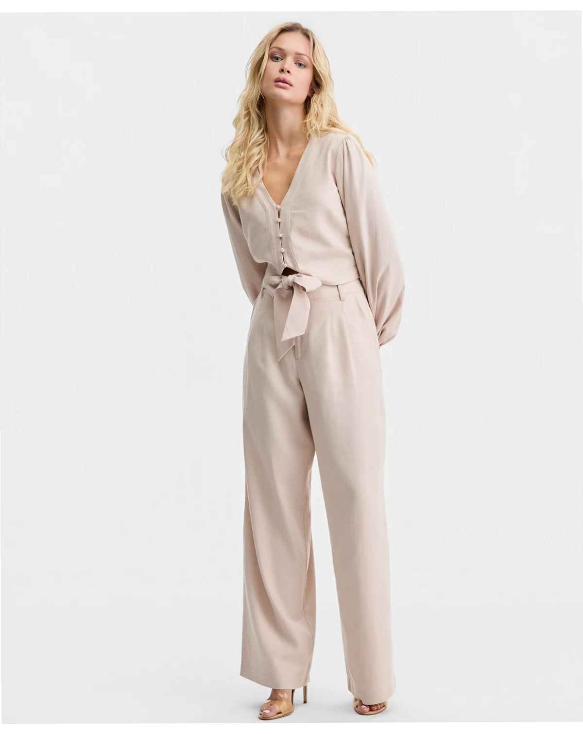 Women's Sulli Linen Wide-Leg Pants