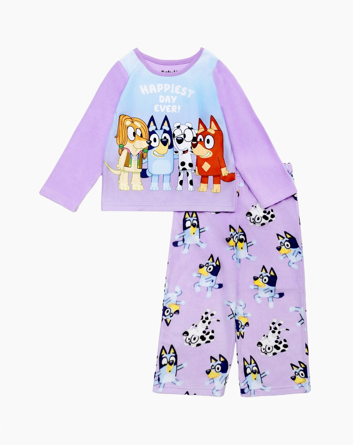 Girls' 2T-4T Top and Open Leg Pants Pajama, 2-Piece Set