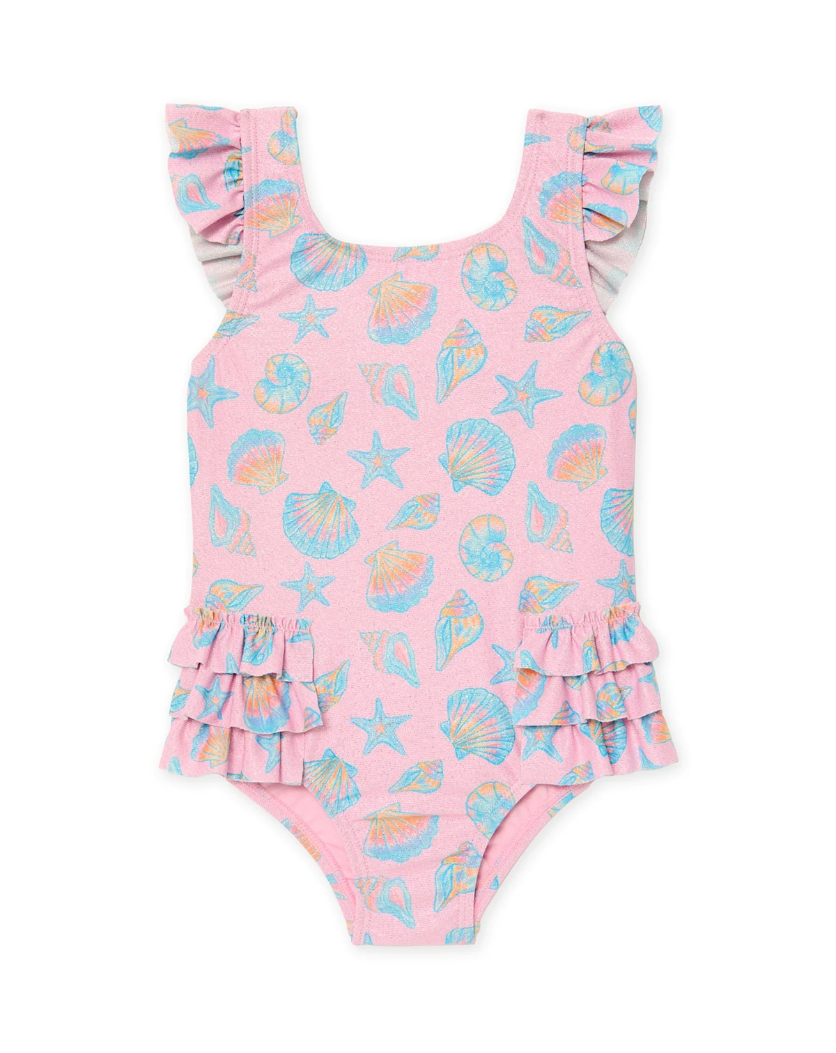 Girls' Toddler 2T-5T Square Neck One-Piece Swimsuit