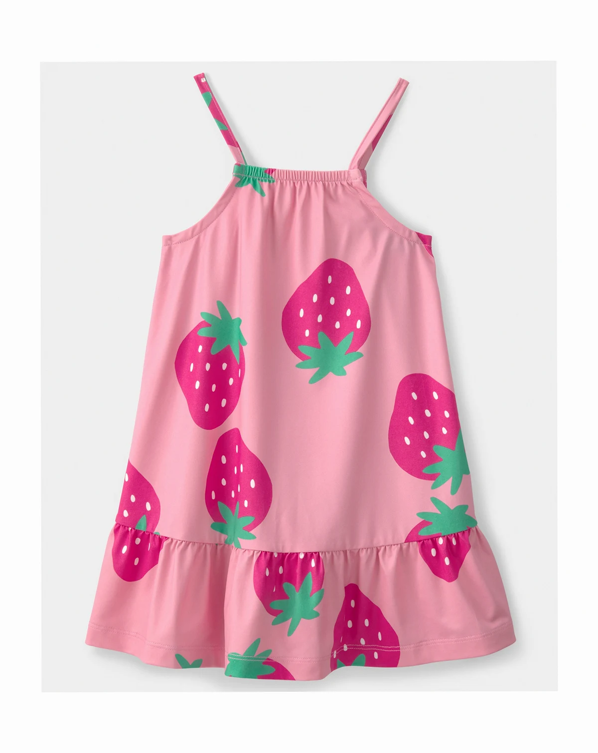 Girls' Toddler 2T-5T Strawberry Swim Dress