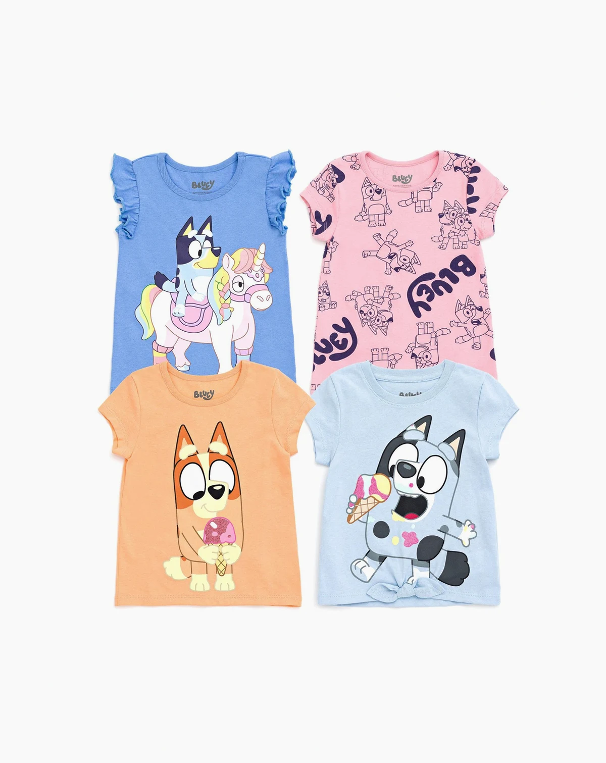 Toddler| Child Girls 4 Pack T-Shirts