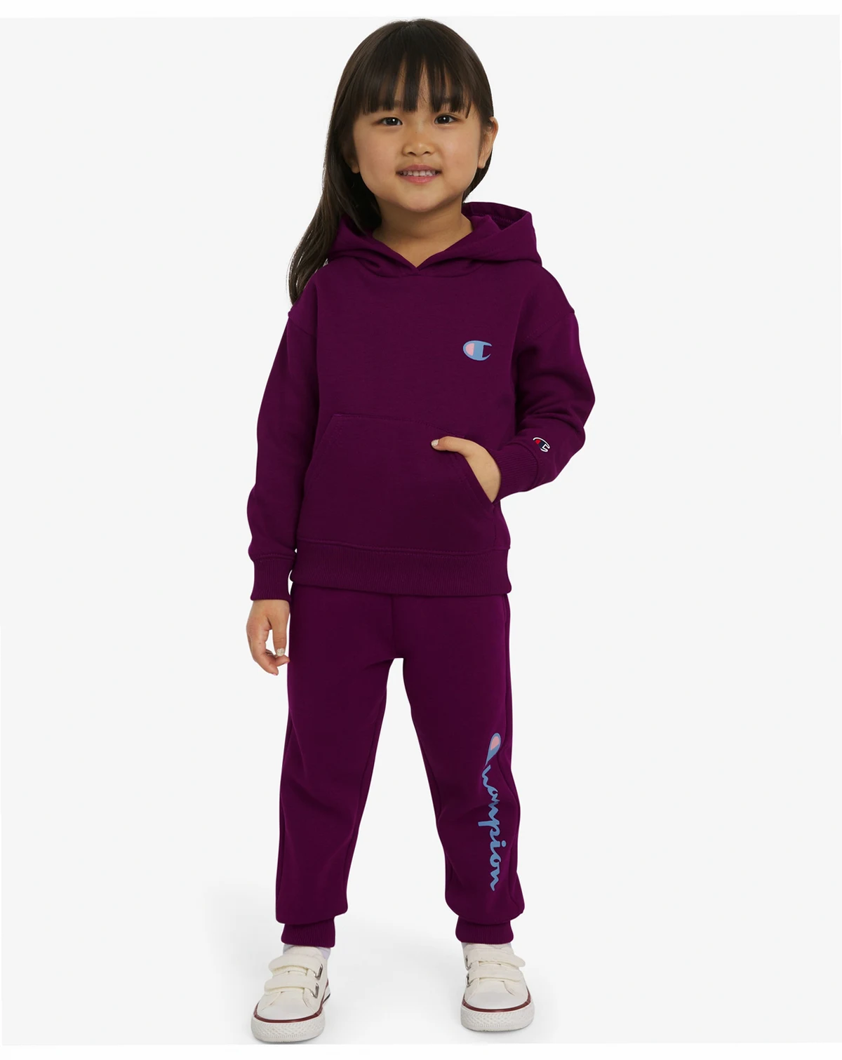 Toddler Girls' Pull-On Hoodie and Joggers, 2-Piece Set