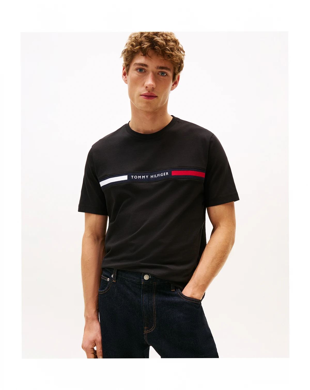 Men's Chest Insert Logo Short-Sleeve T-Shirt