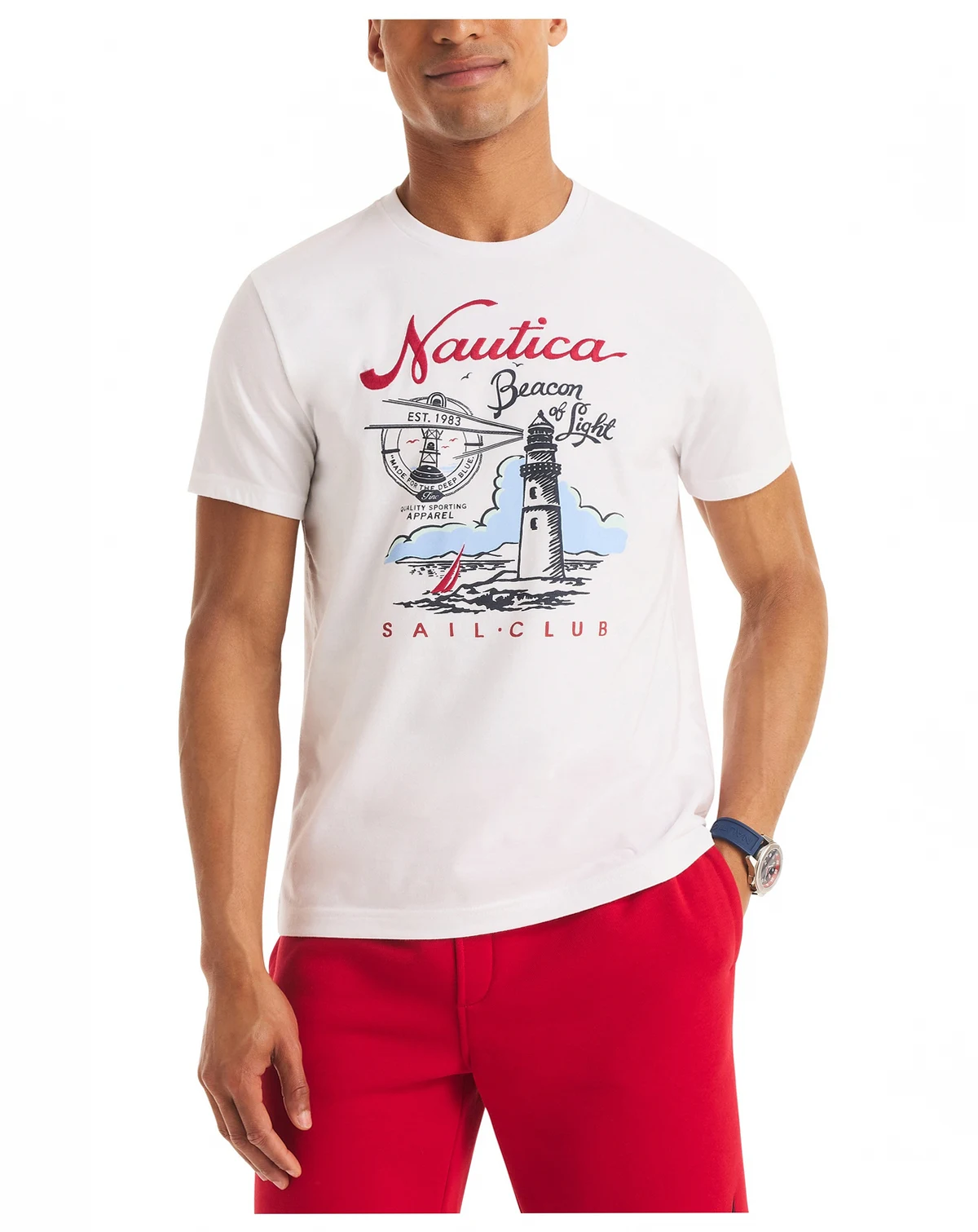 Men's Short Sleeve Beacon of Light Graphic T-Shirt