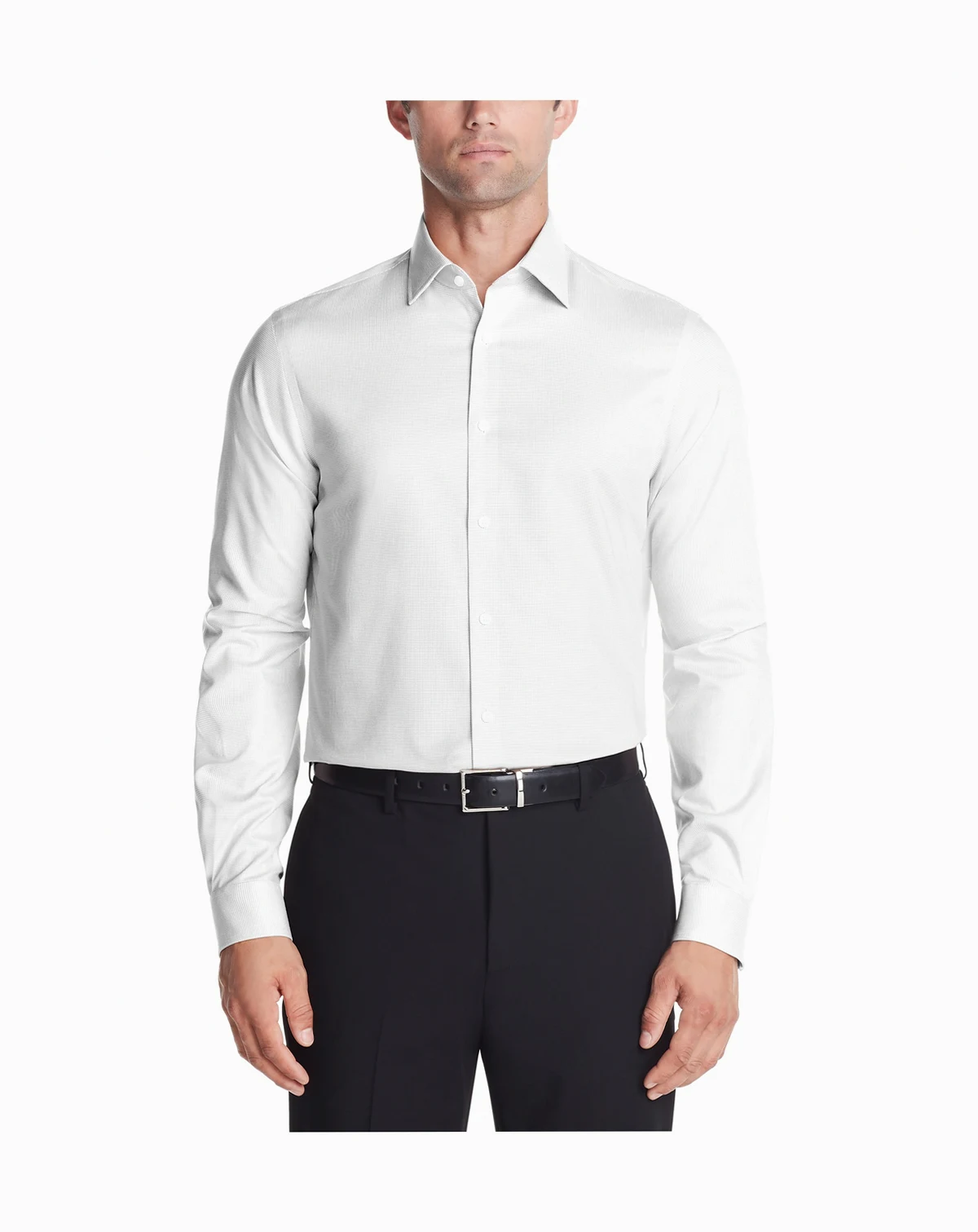 Men's Regular Fit Airsoft Stretch Ultra Wrinkle Free Dress Shirt