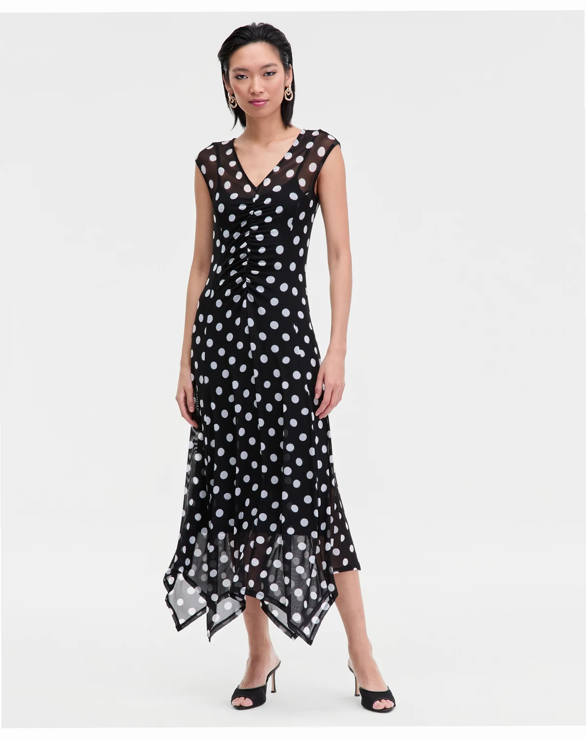 Women's Printed V-Neck Midi Dress, Macy's Exclusive