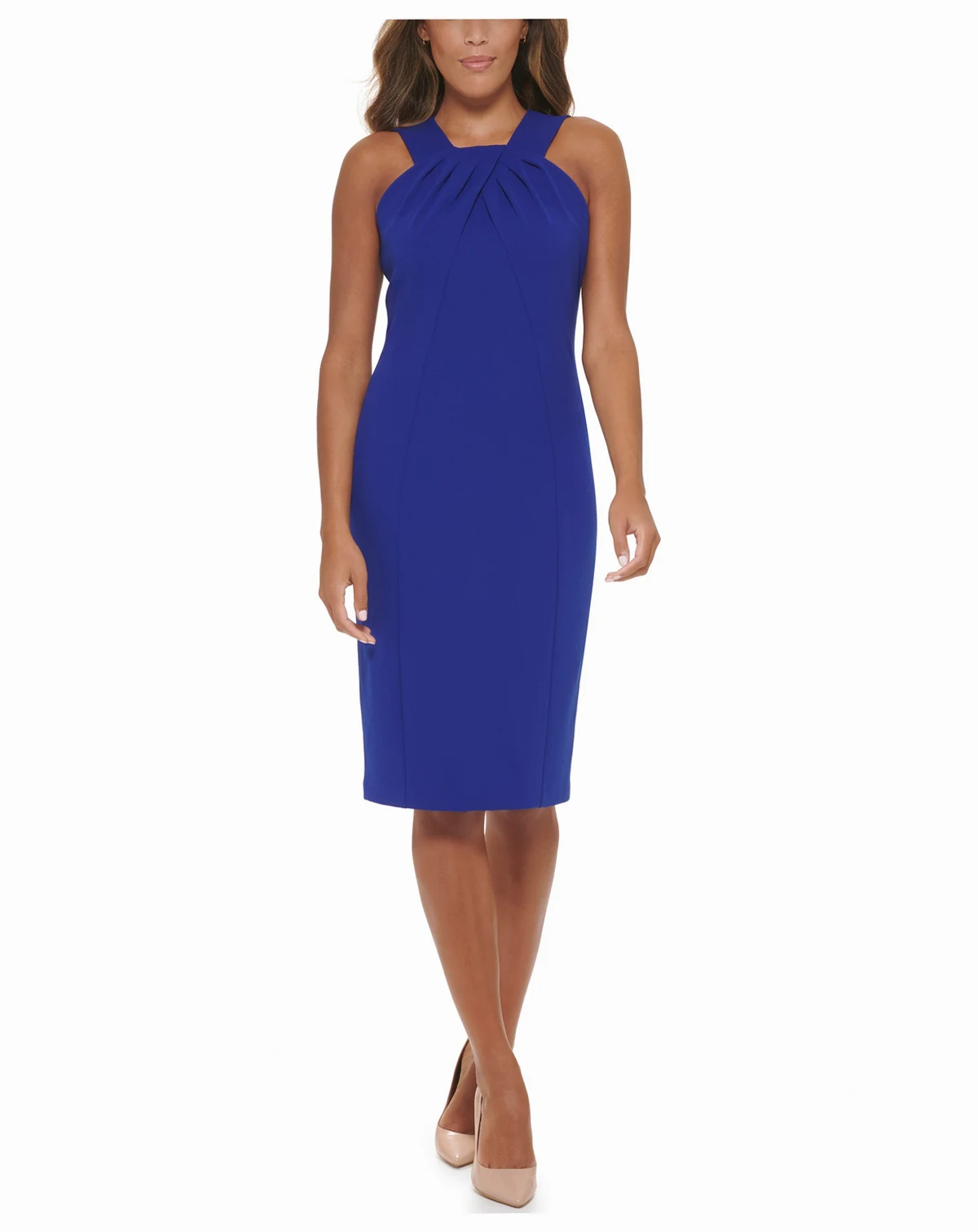Women's Halter Neck Midi Dress