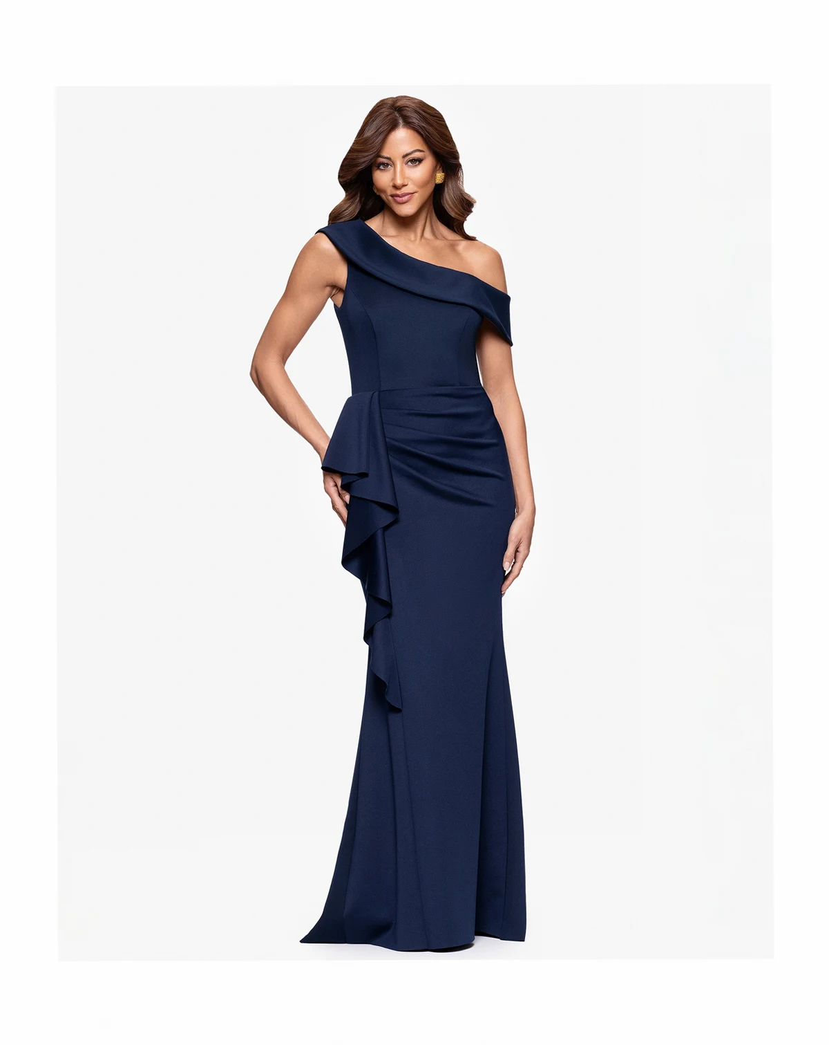 Petite One-Shoulder Ball Gown