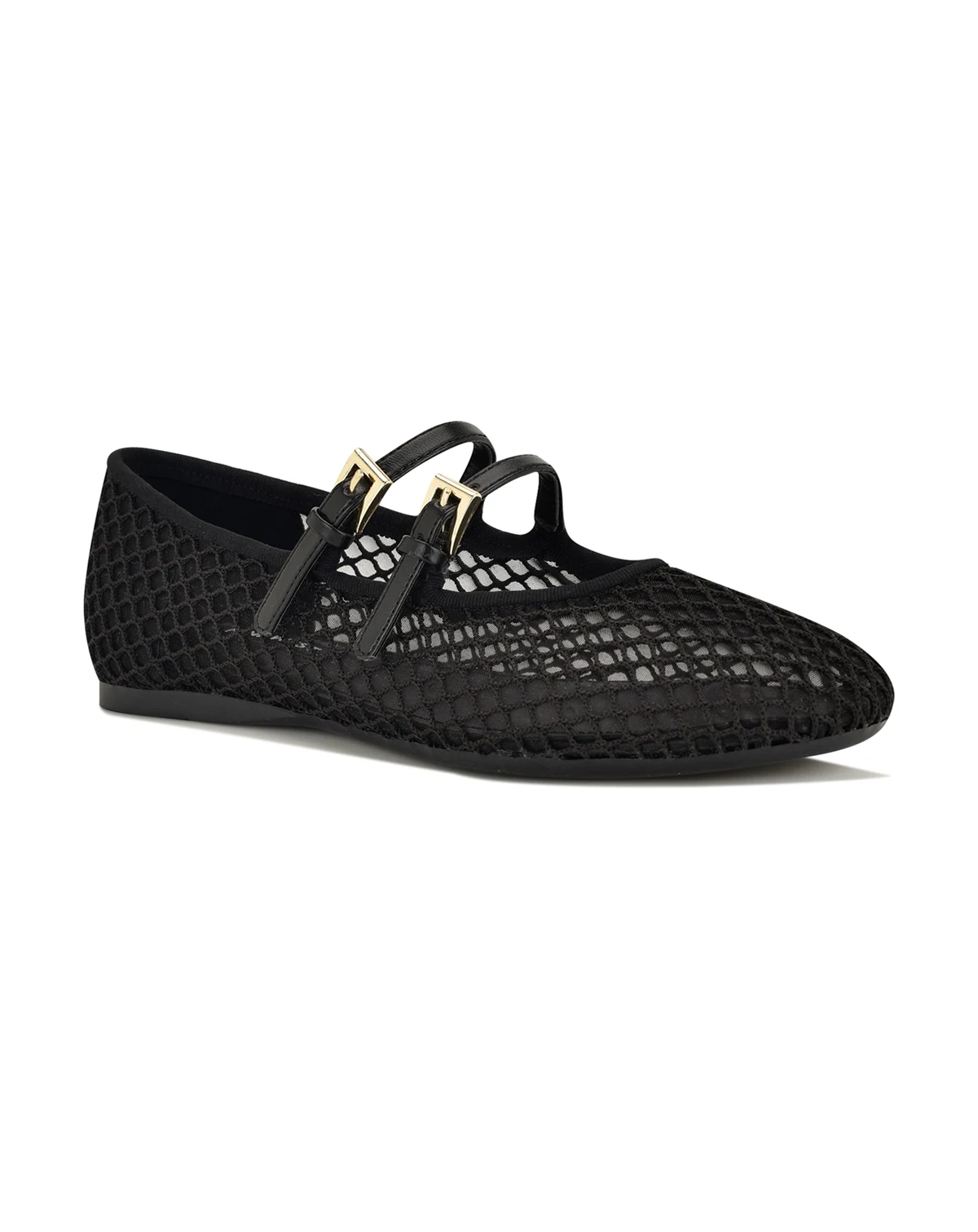 Women's Keira Double Mary Jane Strap Mesh Flats