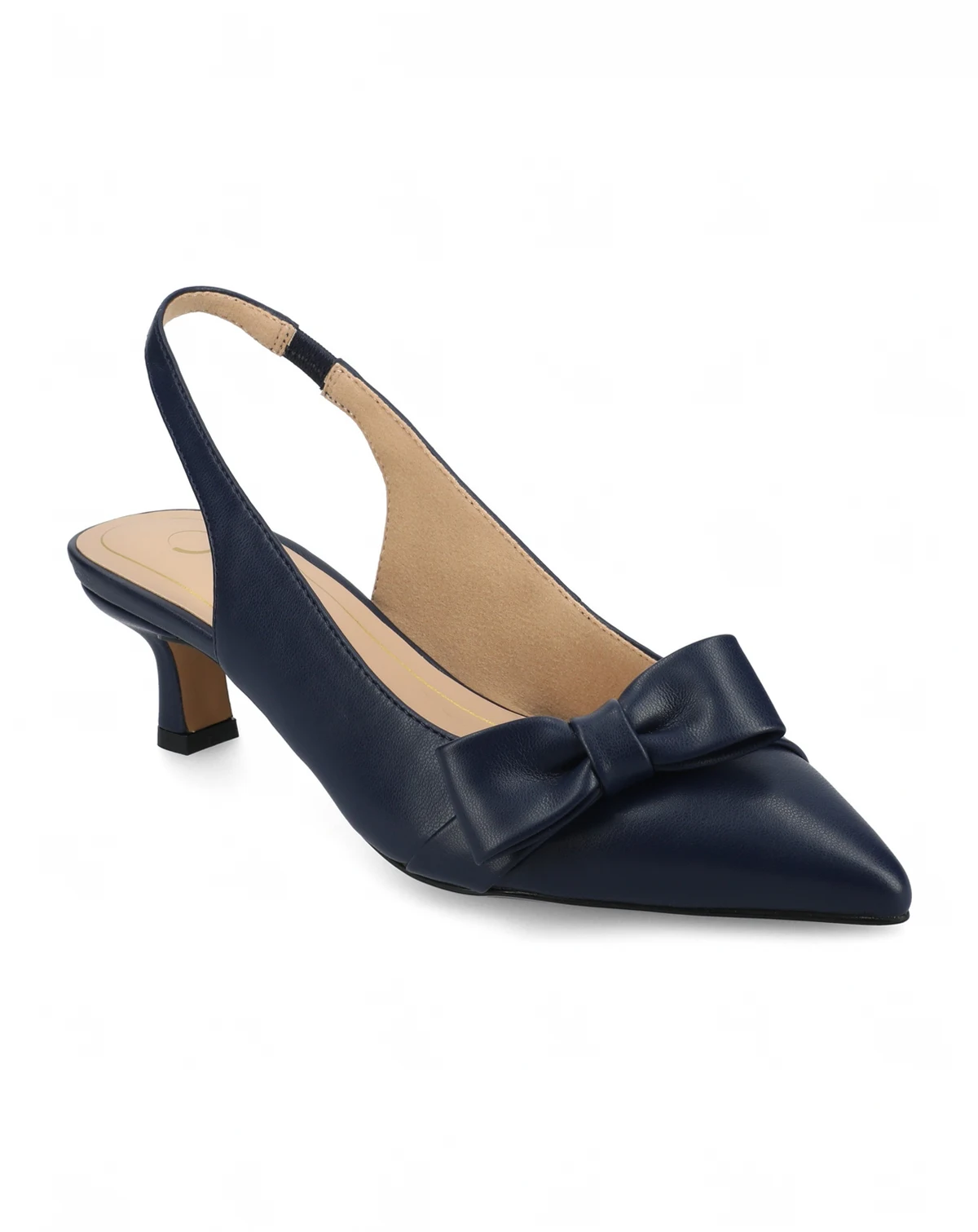 Women's Paloma Bow Kitten Heel Slingback Pumps