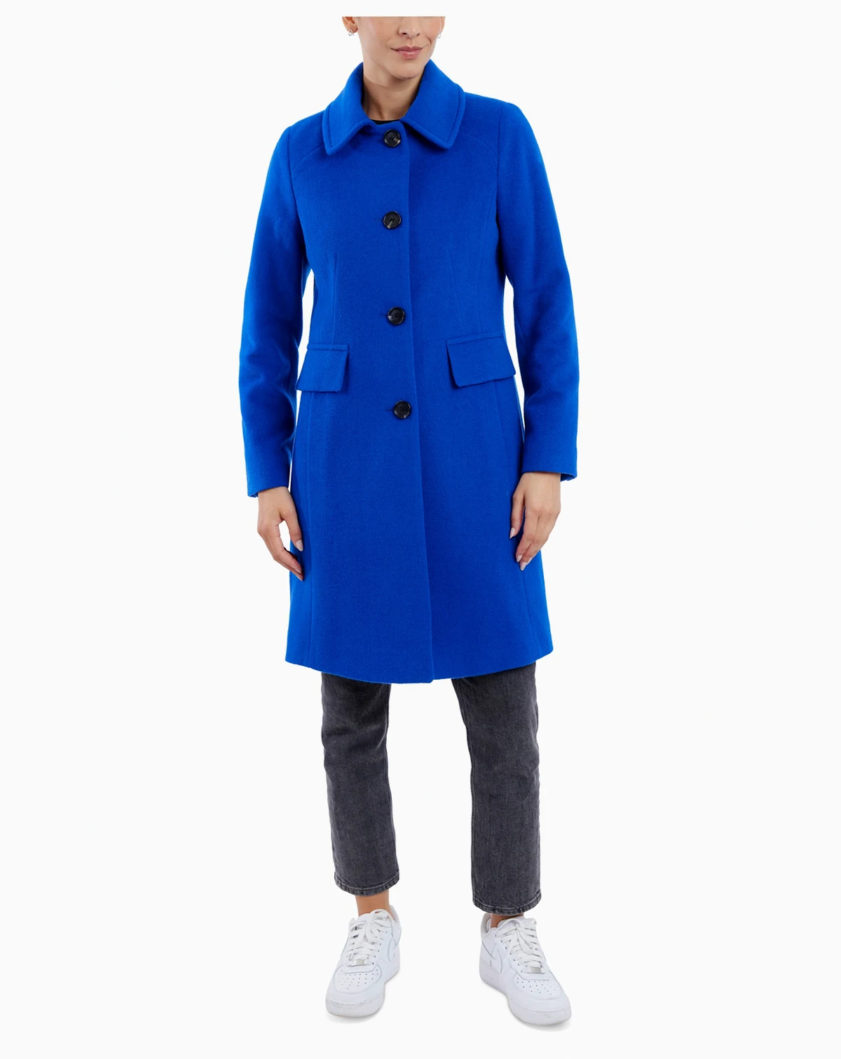 Women's Collared Button-Front Walker Coat