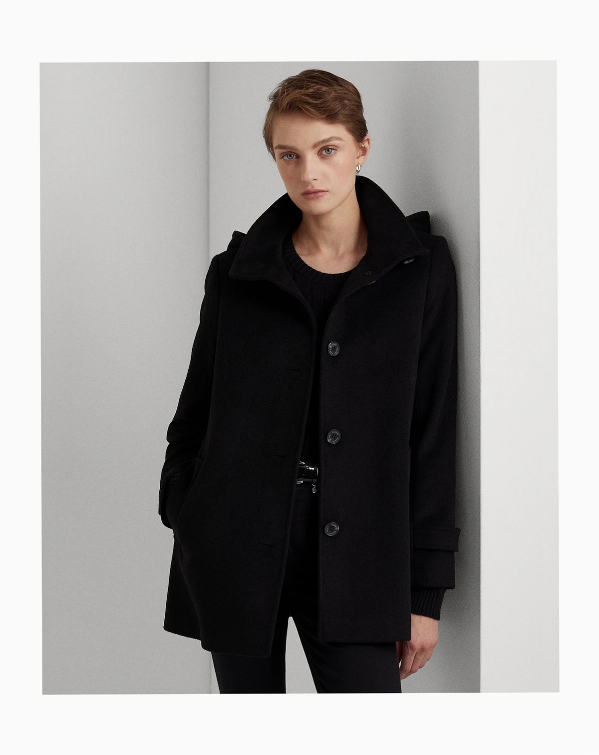 Women's Icon Hooded A-Line Coat