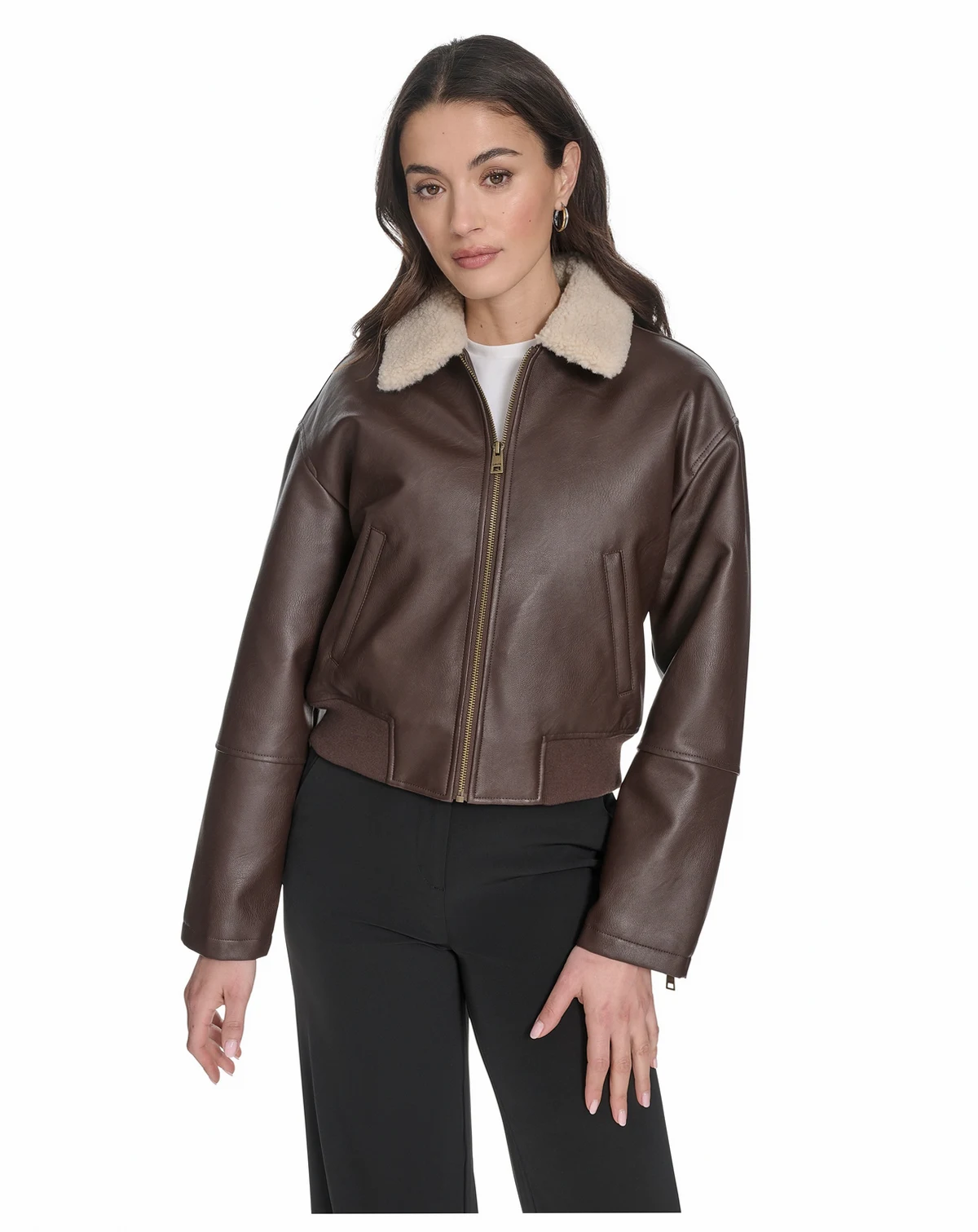Women's Sherpa Collar Bomber Jacket