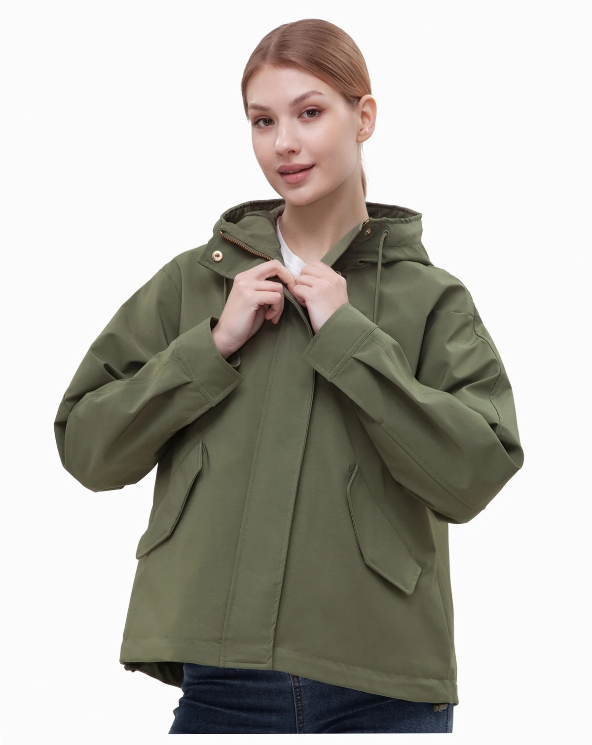 Women's Water-Resistant Hooded Jacket
