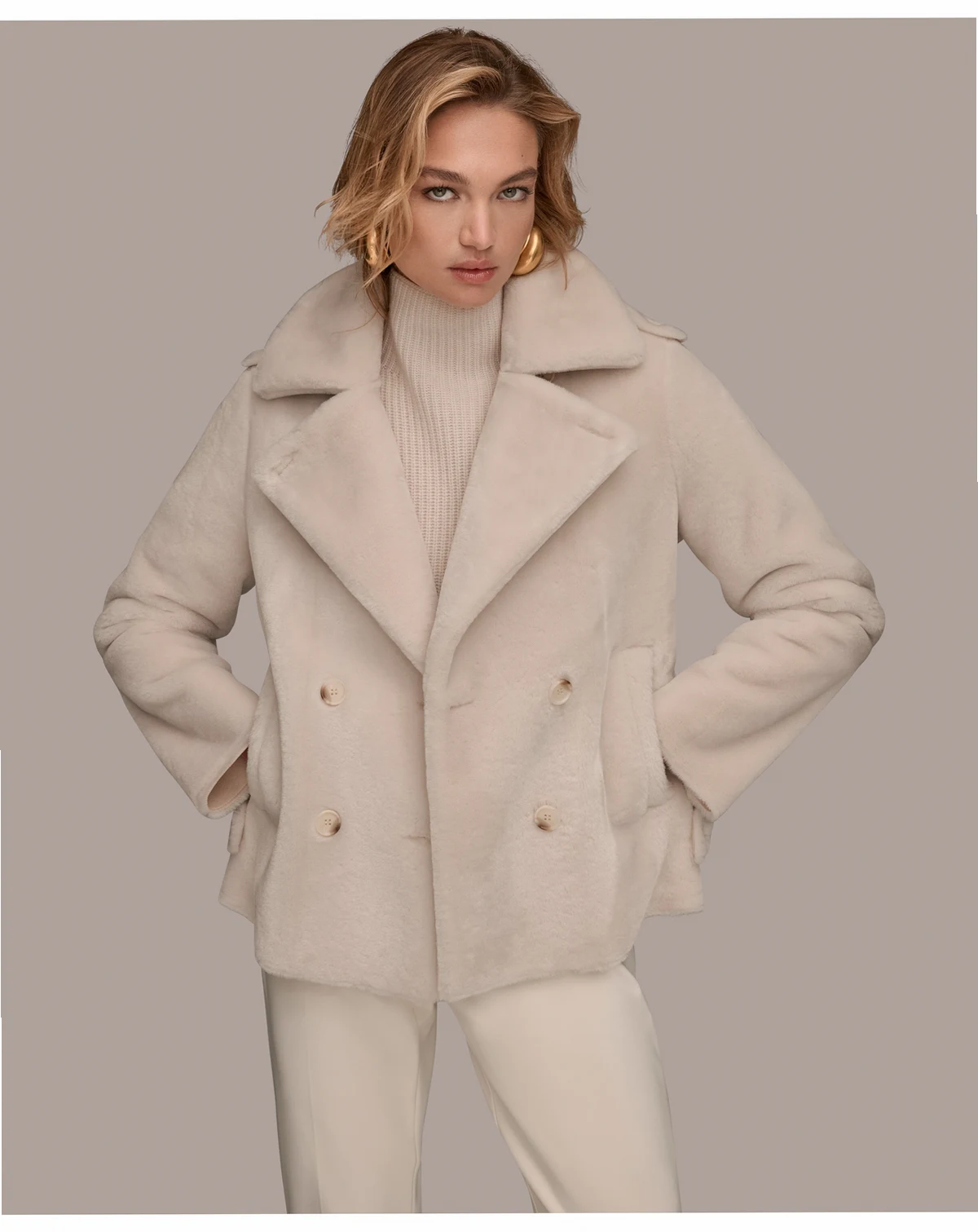 Women's Double-Breasted Coat