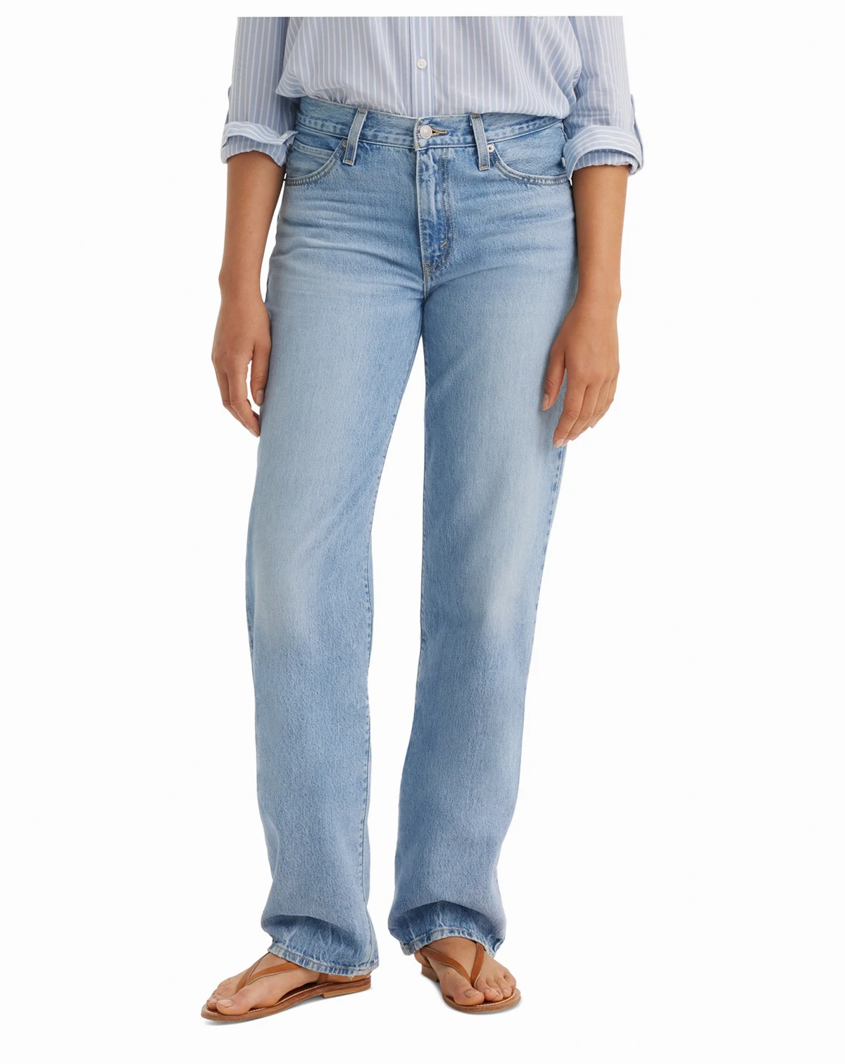Women's Mid Rise Cotton 94 Baggy Jeans