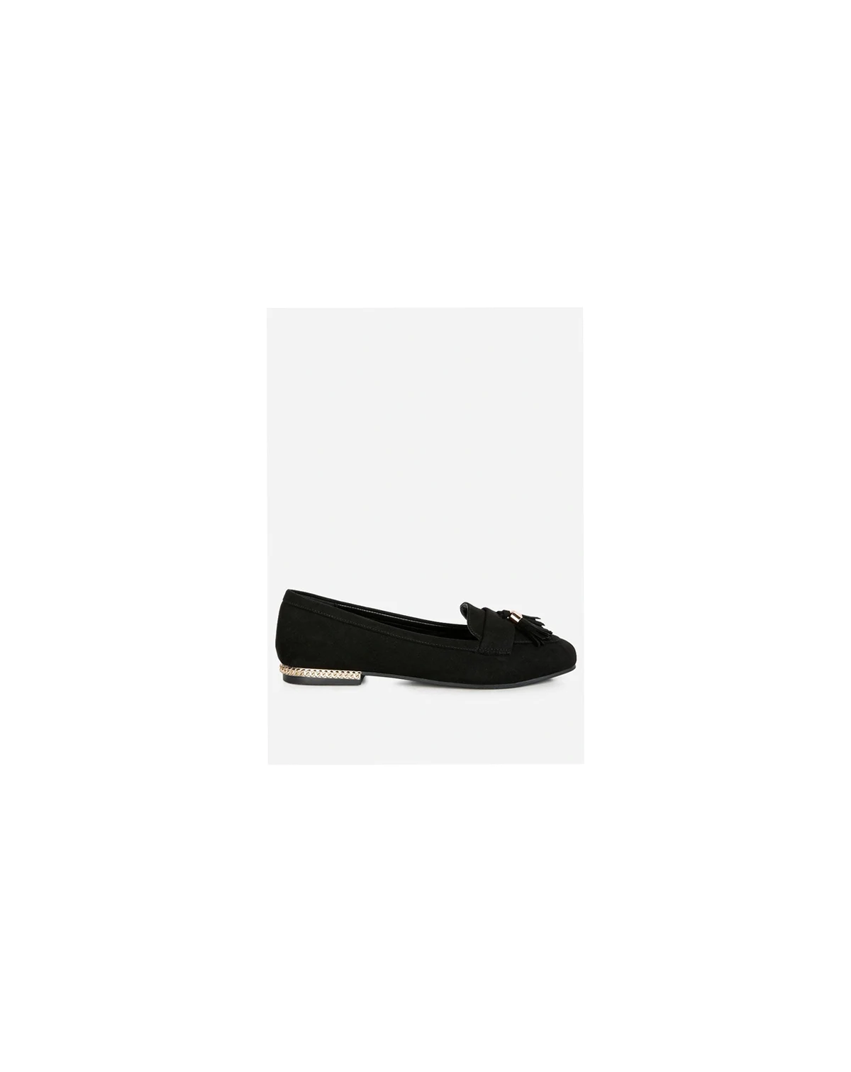 Womens Atrika Faux Suede Tassel Loafers