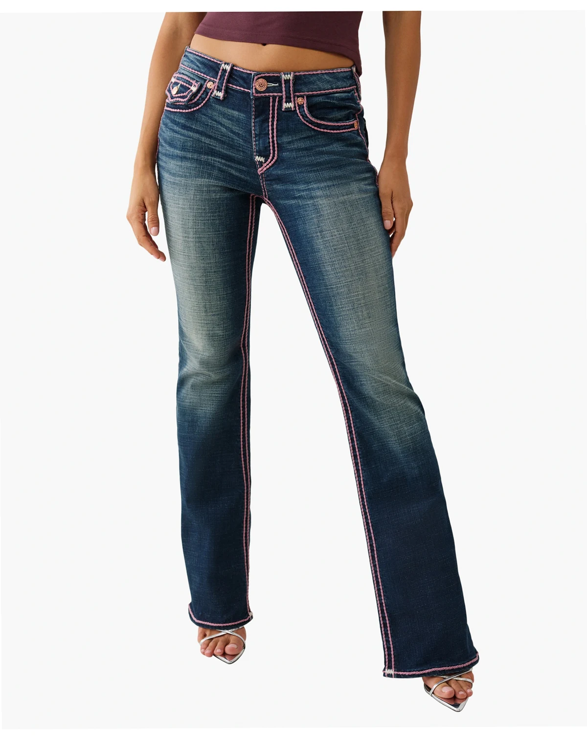 Women's Becca Bootcut Rope Stitch Flap Jeans