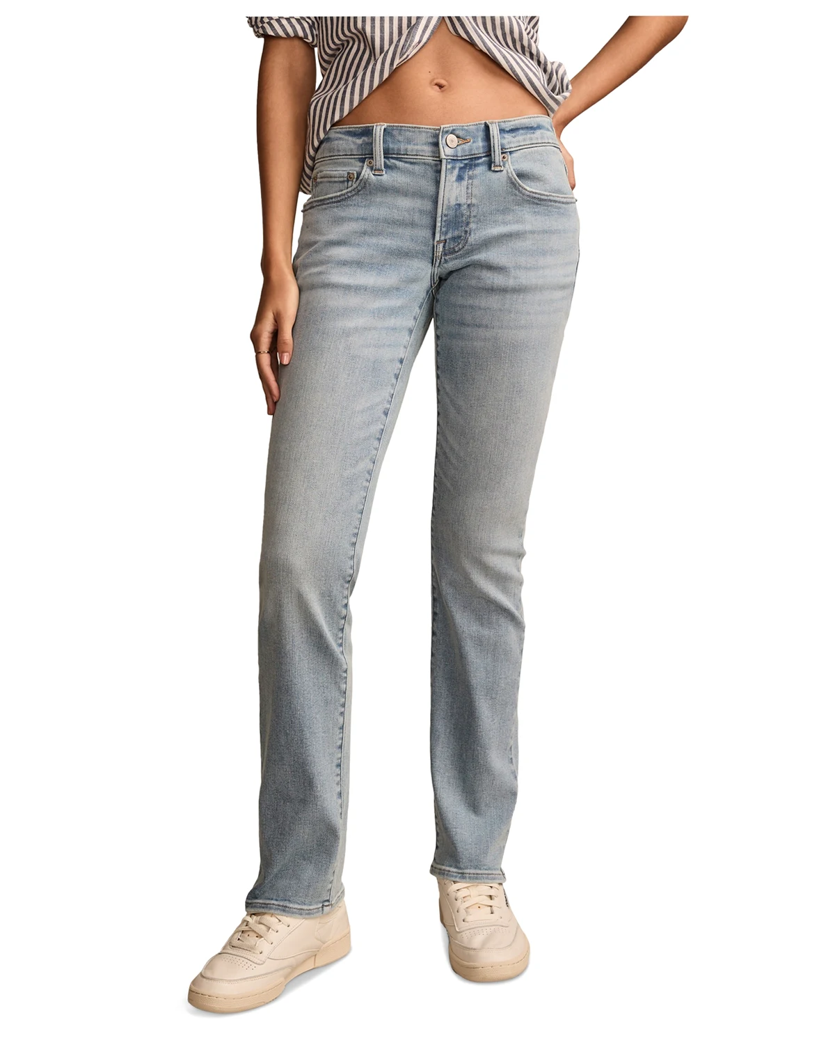 Women's Mid-Rise Sweet Straight-Leg Denim Jeans