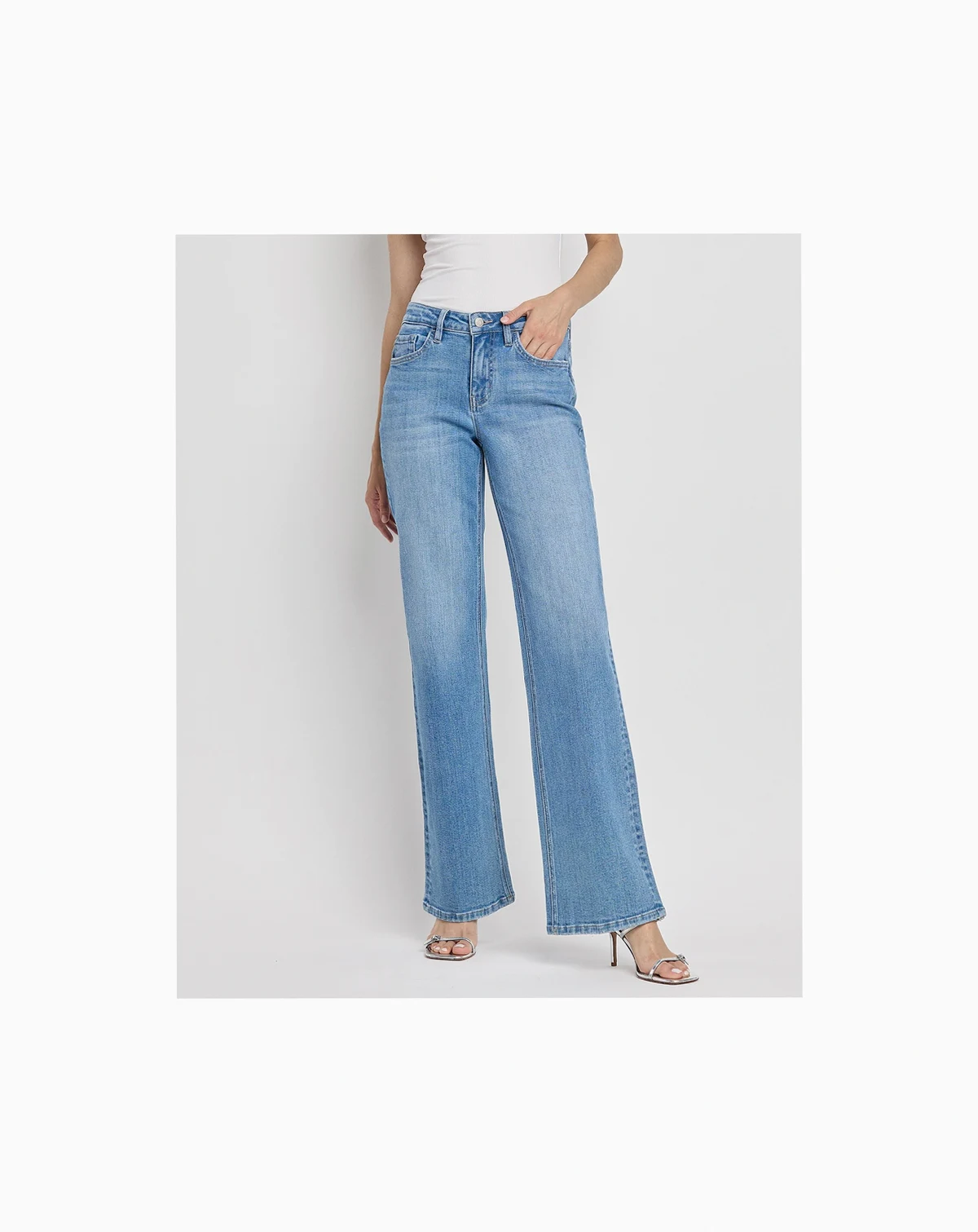 Women's High Rise Vintage-like Flare Jeans
