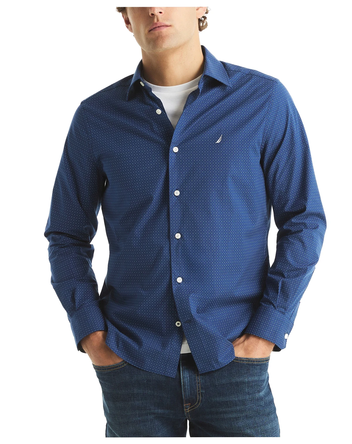 Men's Long-Sleeve Printed Shirt