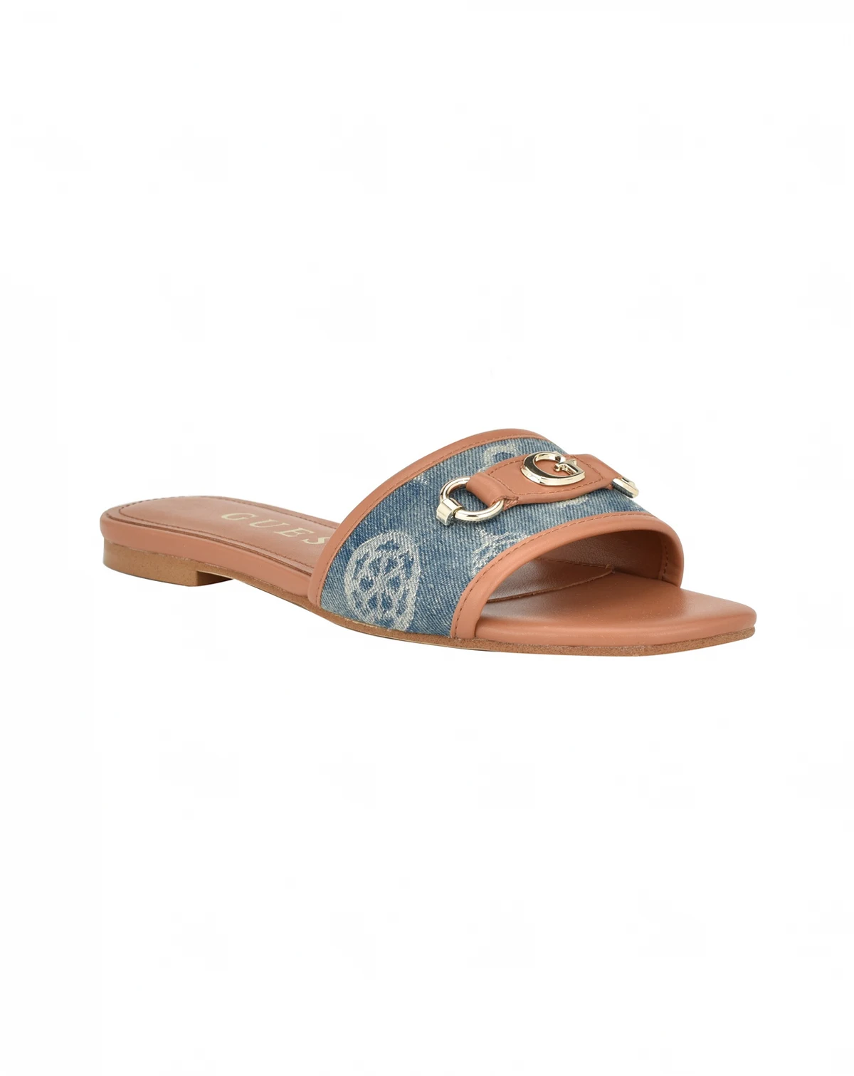 Women's Hammi One Band with Logo and Hardware Flat Sandals
