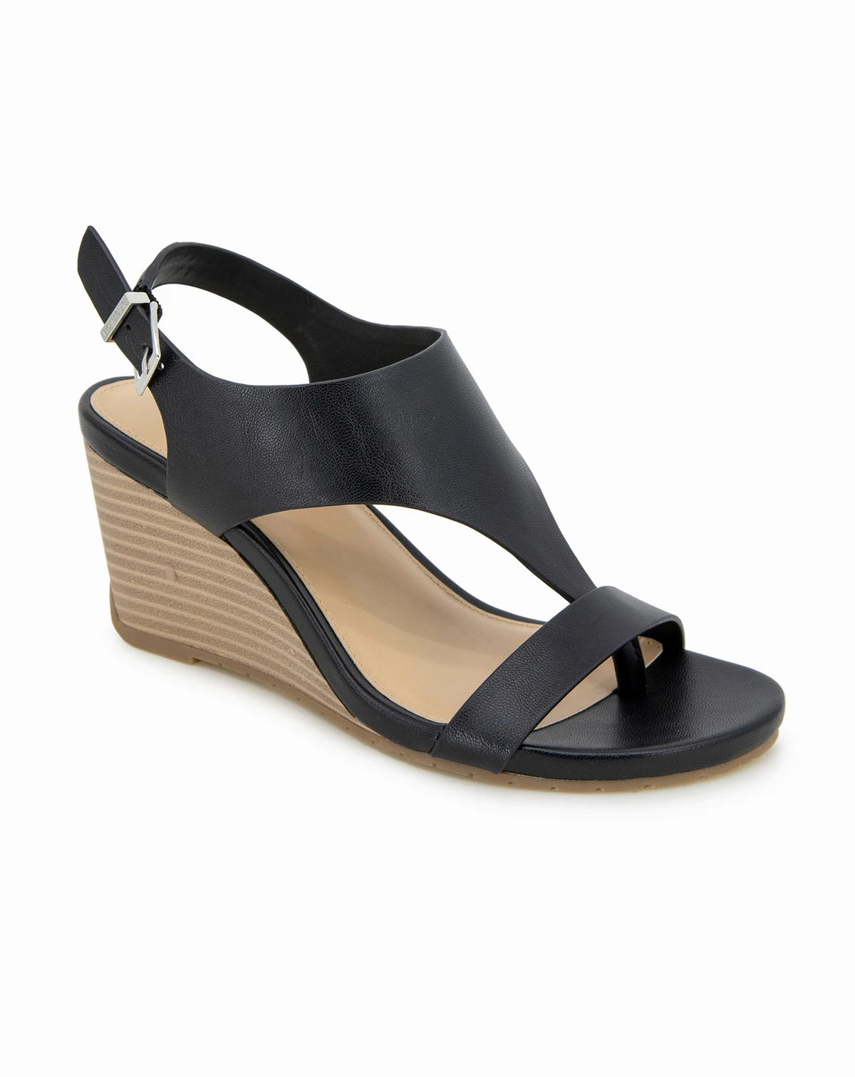 Women's Greatly Thong Almond Toe Wedge Sandals