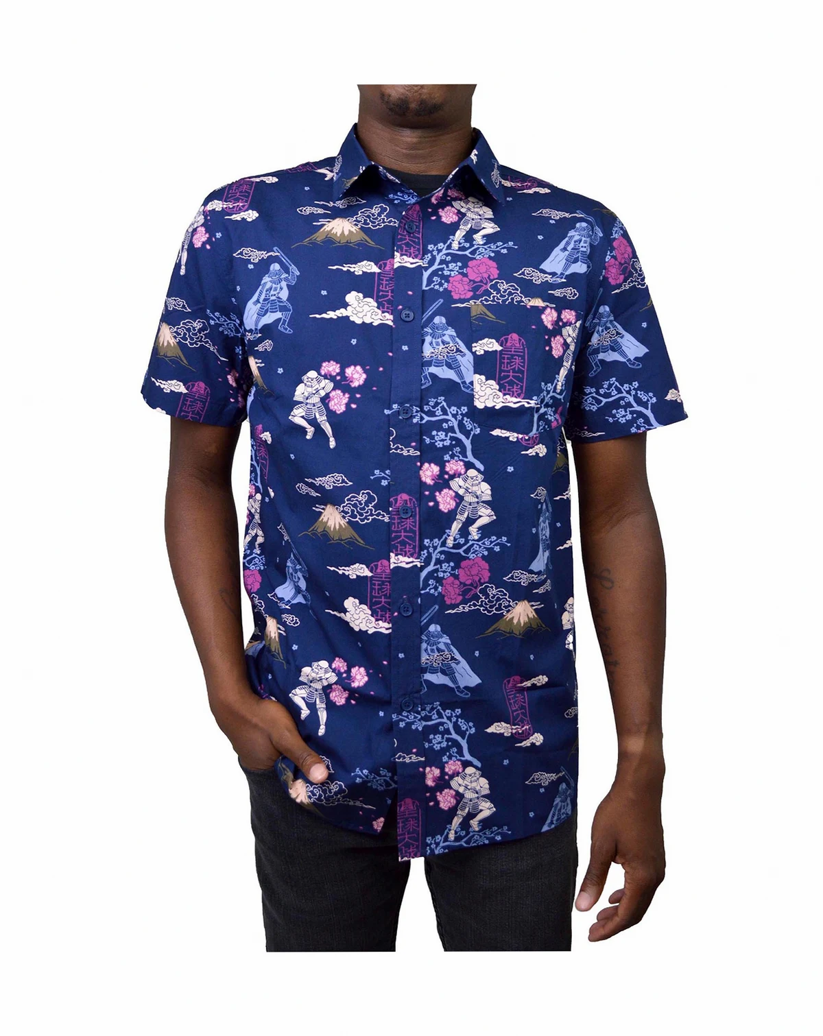 Men's Samurai Short Sleeves Woven Shirt