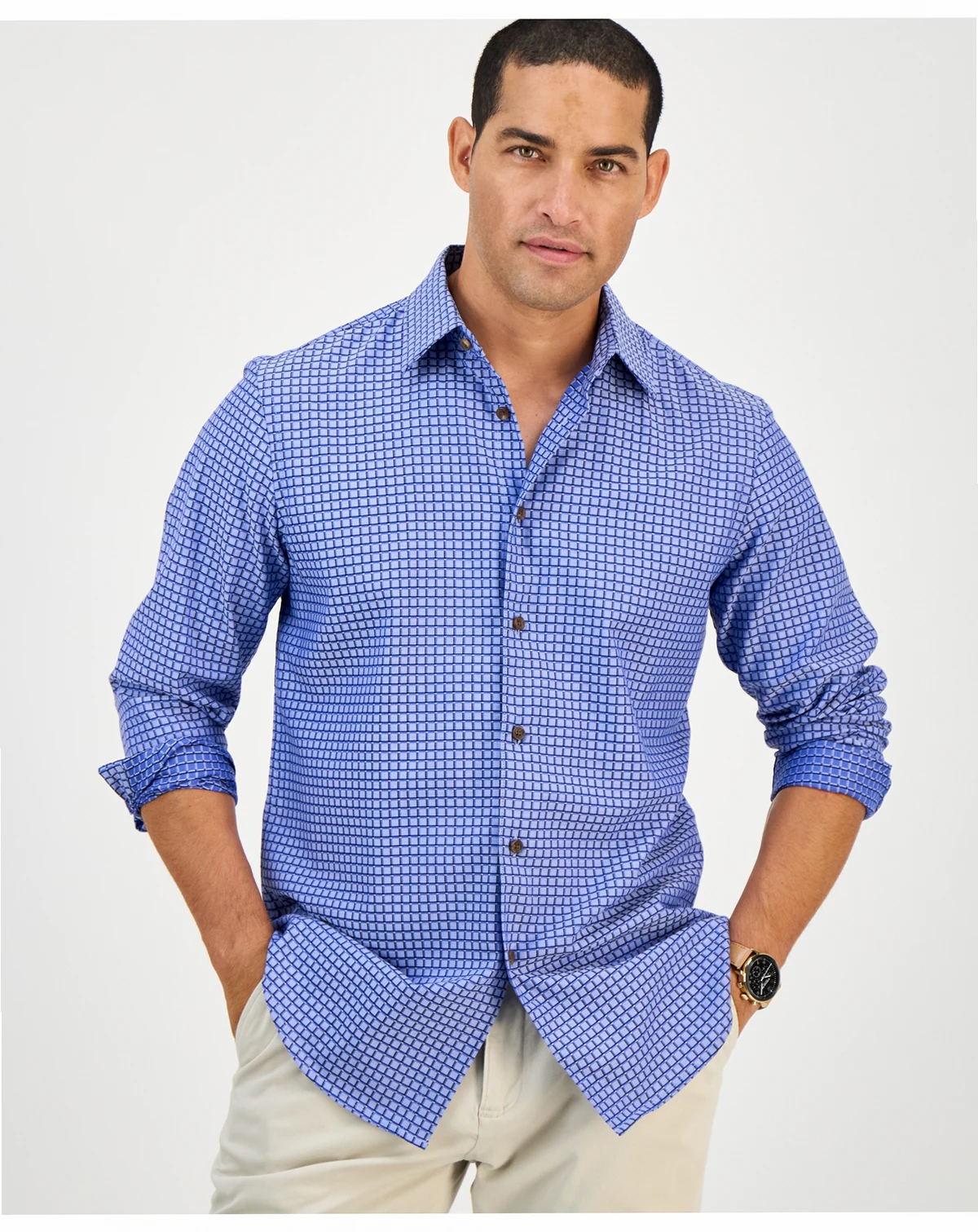 Men's Debala Plaid Shirt, Created for Macy's