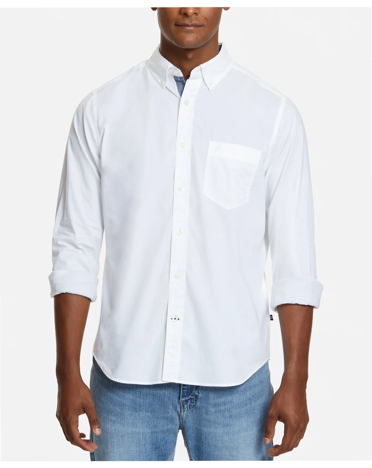 Men's Classic-Fit Stretch Solid Oxford Button-Down Shirt