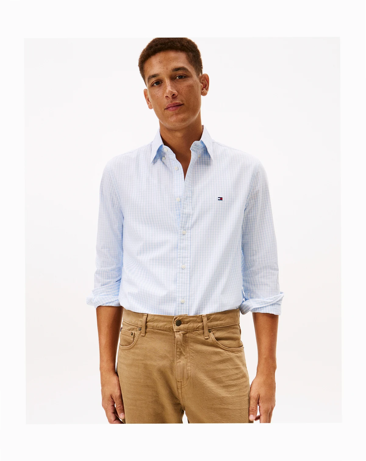 Men's Flex Poplin Big Gingham Shirt