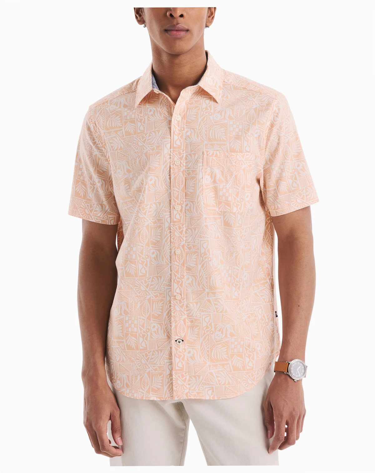Men's Tropical-Print Shirt