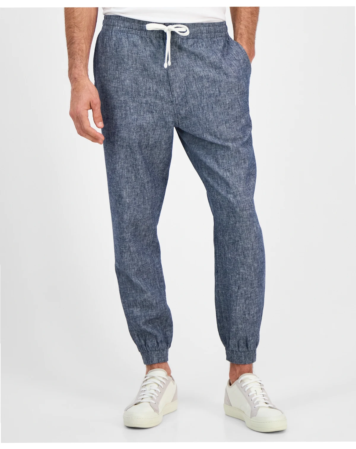 Men's Linen Blend Joggers, Exclusively at Macy's