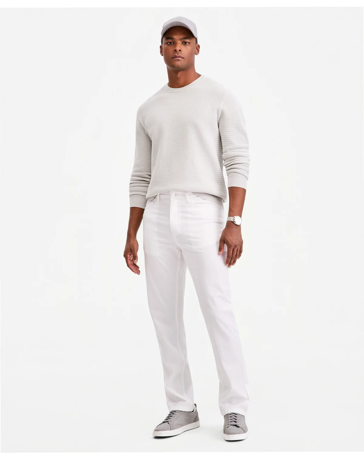 Men's Cotton-Blend 5-Pocket Regular-Fit Pants, Macy's Exclusive