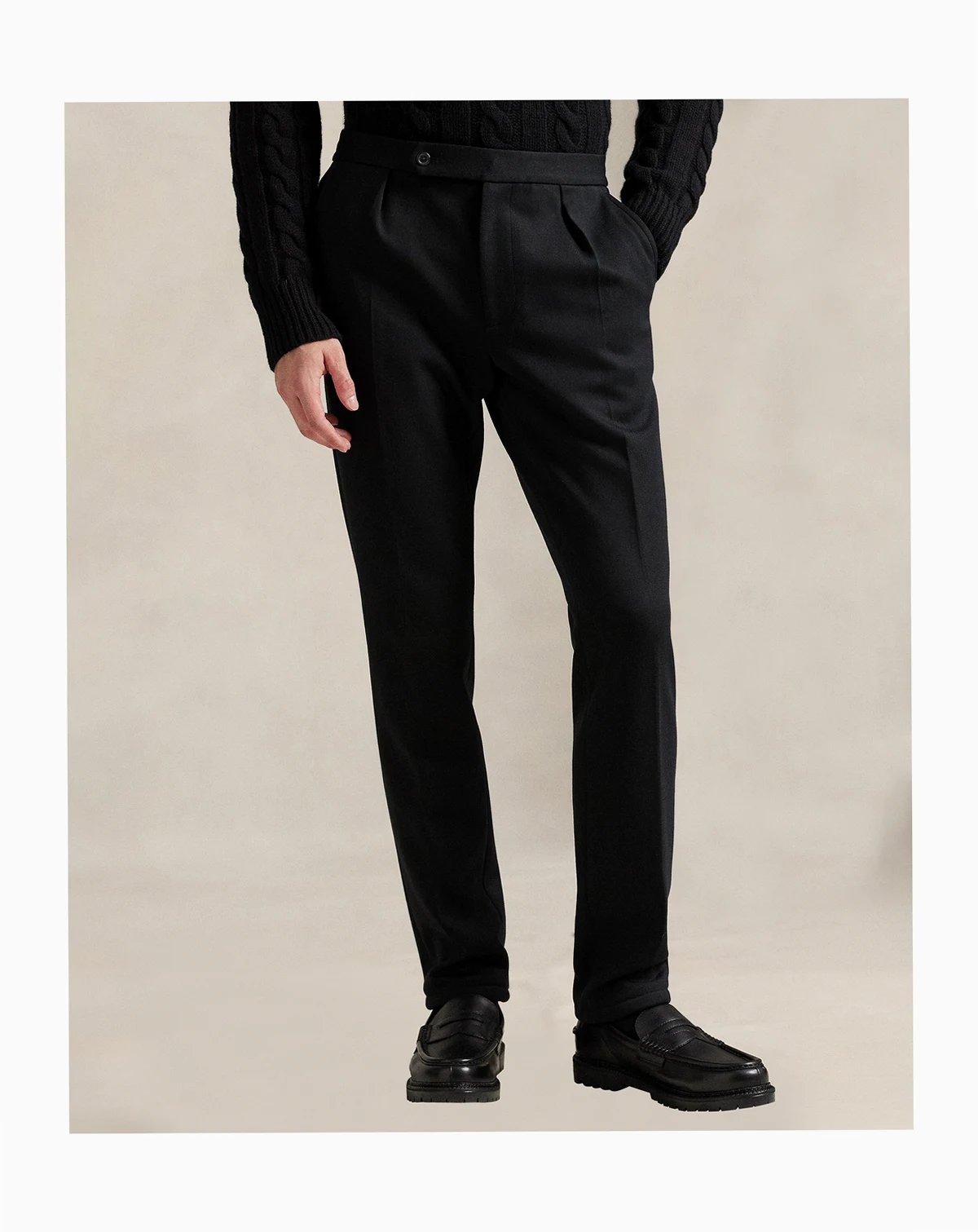 Men's Double-Knit Suit Trouser Pants