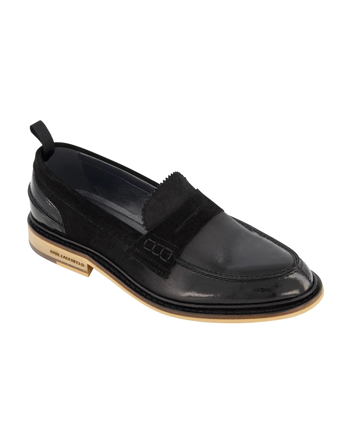 Men's White Label Suede Penny Loafers