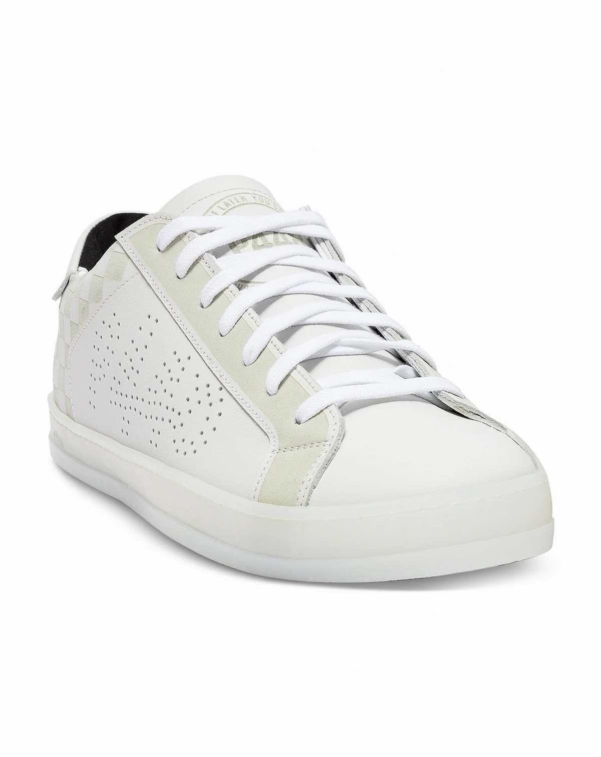 Men's White Logo Sneakers