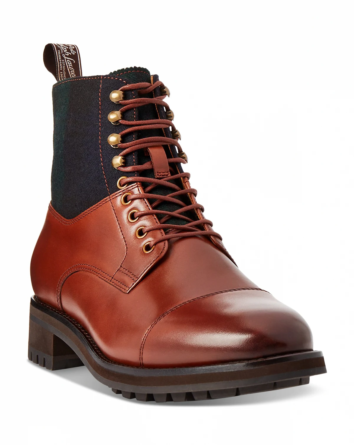 Men's Bryson Leather & Wool Cap-Toe Boot