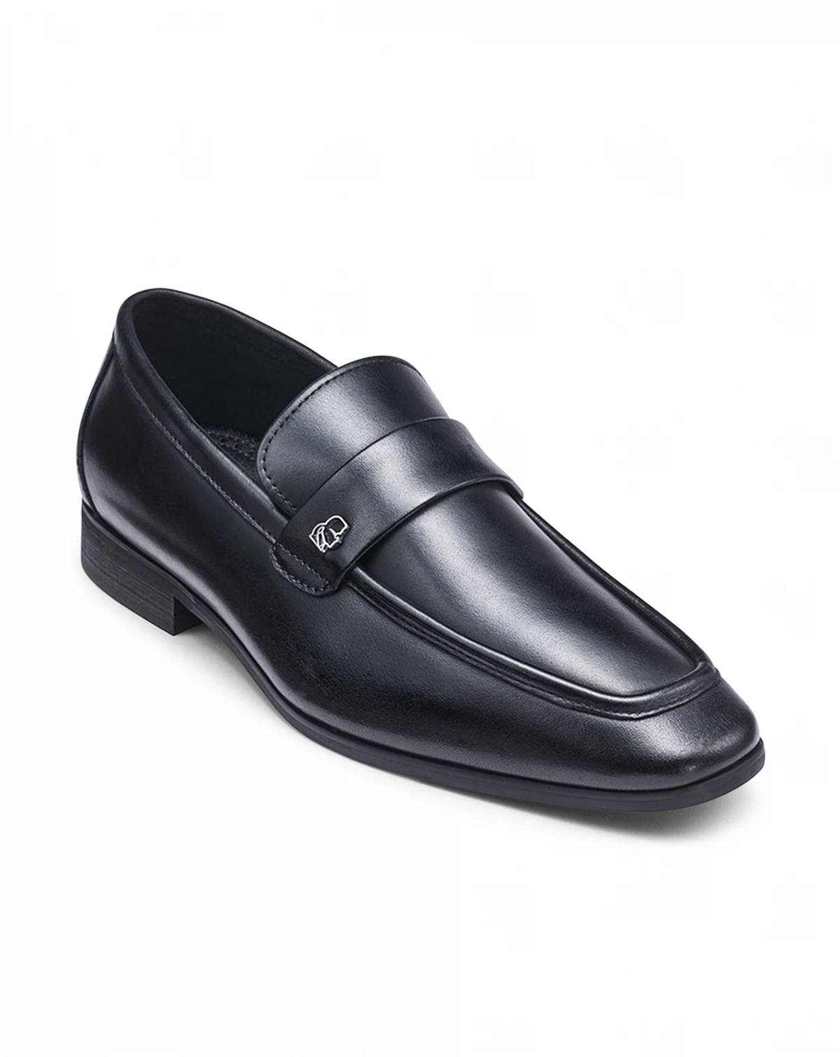 LEATHER BANDED SLIP ON LOAFER WITH SIDE KARL