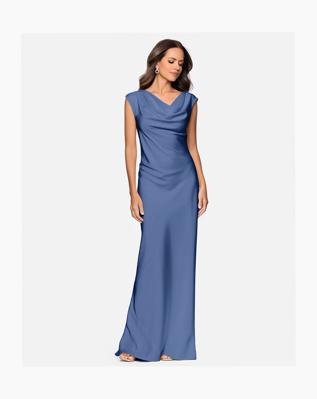 Petite Cowl Neck Gown