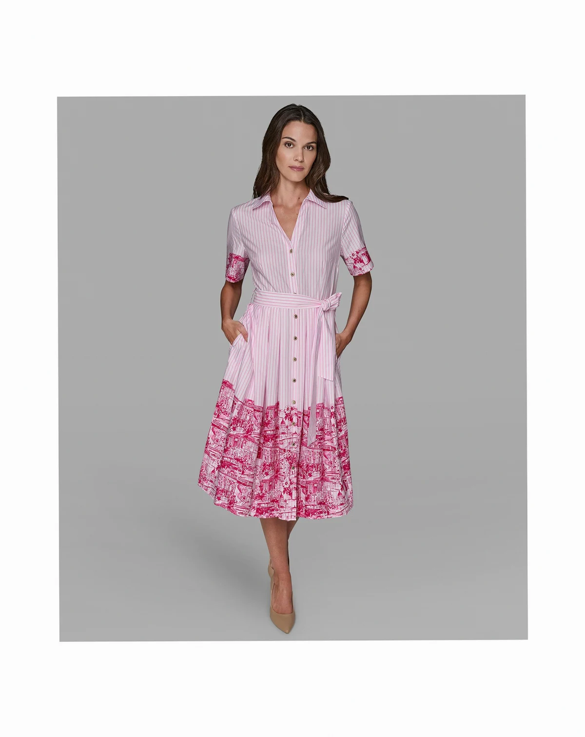 Women's Printed Shirt Dress