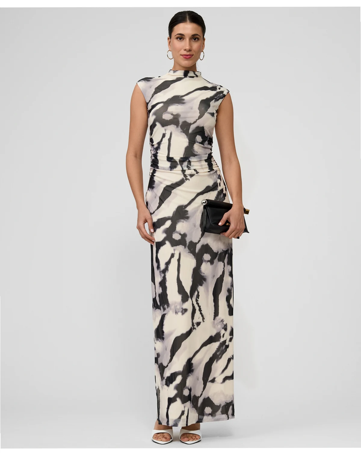 Women's Nina Mock-Neck Mesh Dress