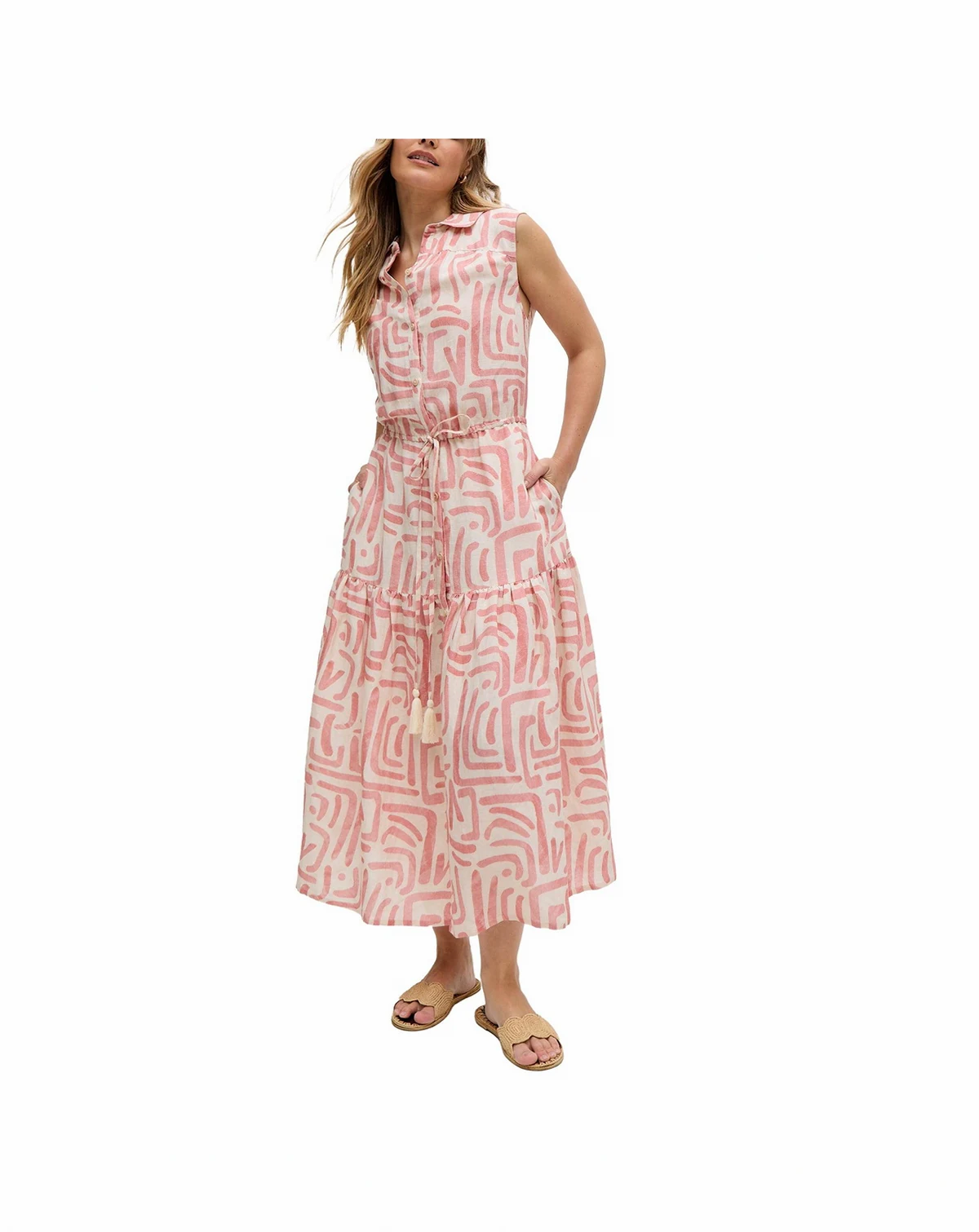 Women's Holly Tiered Warhol Print Maxi Dress