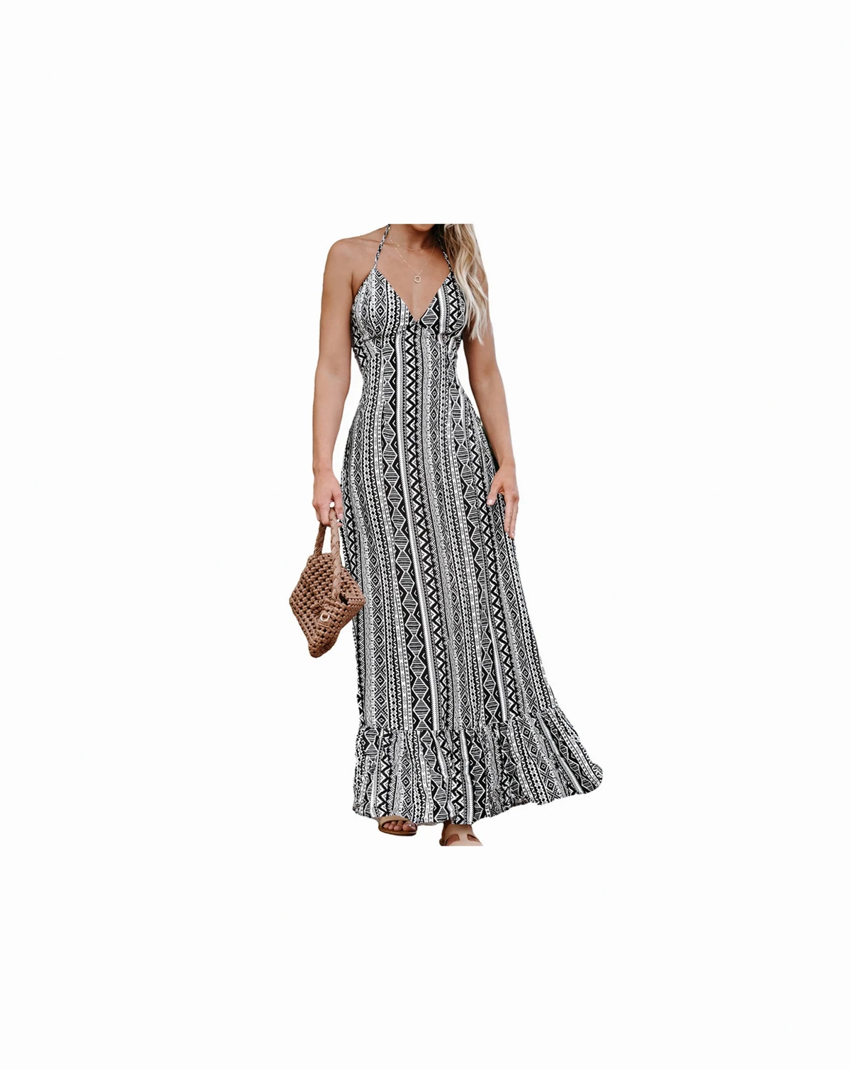 Women's Flounce Maxi Beach Dress