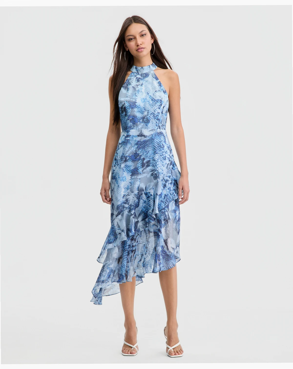 Women's Kea Asymmetrical-Hem Ruffled Dress