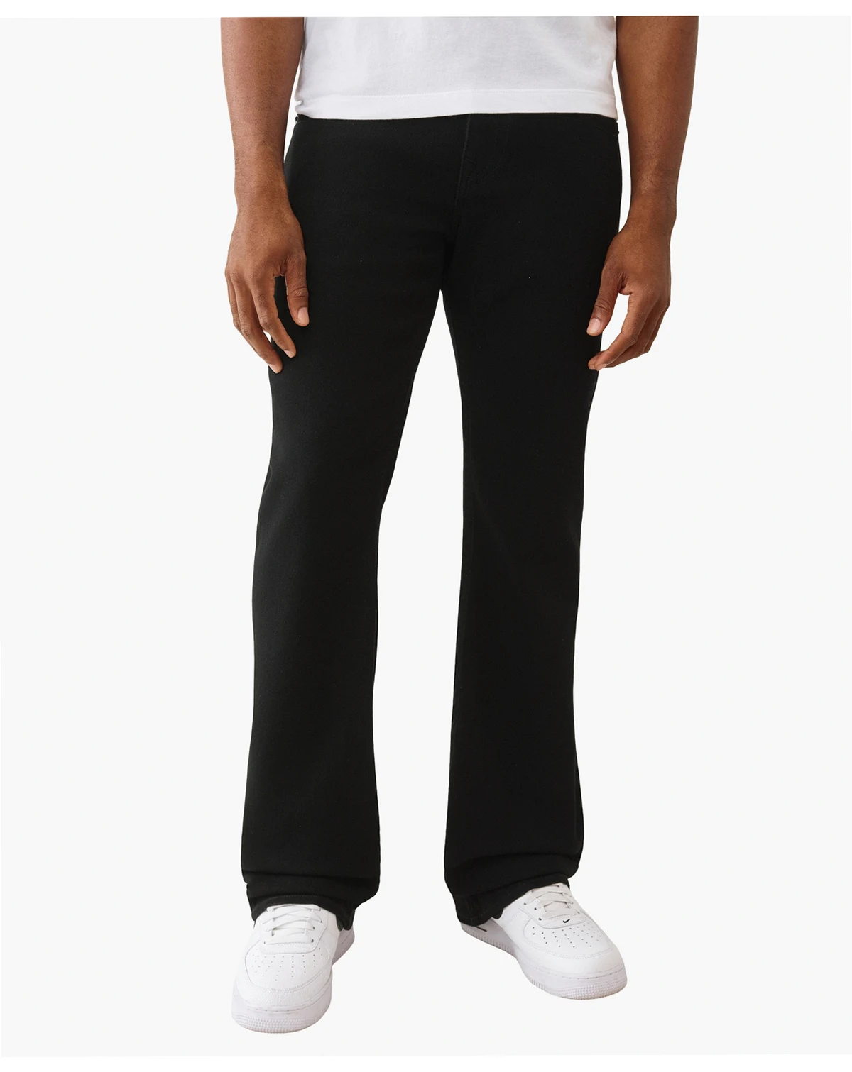 Men's Bootcut Warped Logo Flap Regular-Fit Jeans