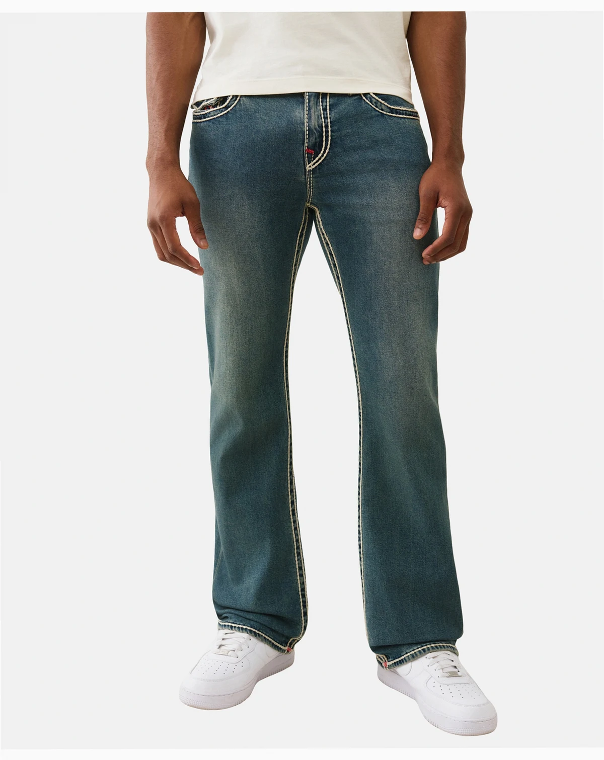 Men's Billy Bootcut Rope Stitch Flap Jeans