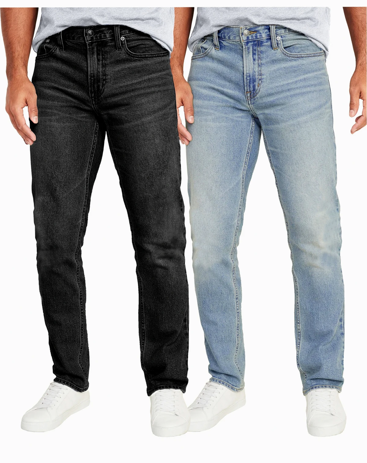Men's Flex Stretch Slim Straight Jeans, Pack of 2