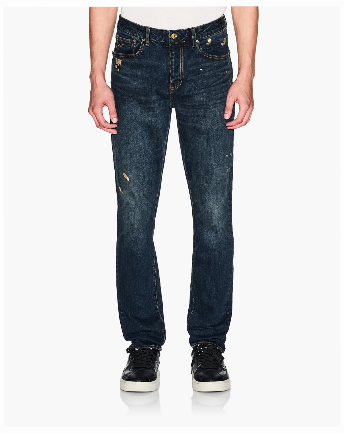 Men's J14 Slim Gold Splatter Jeans