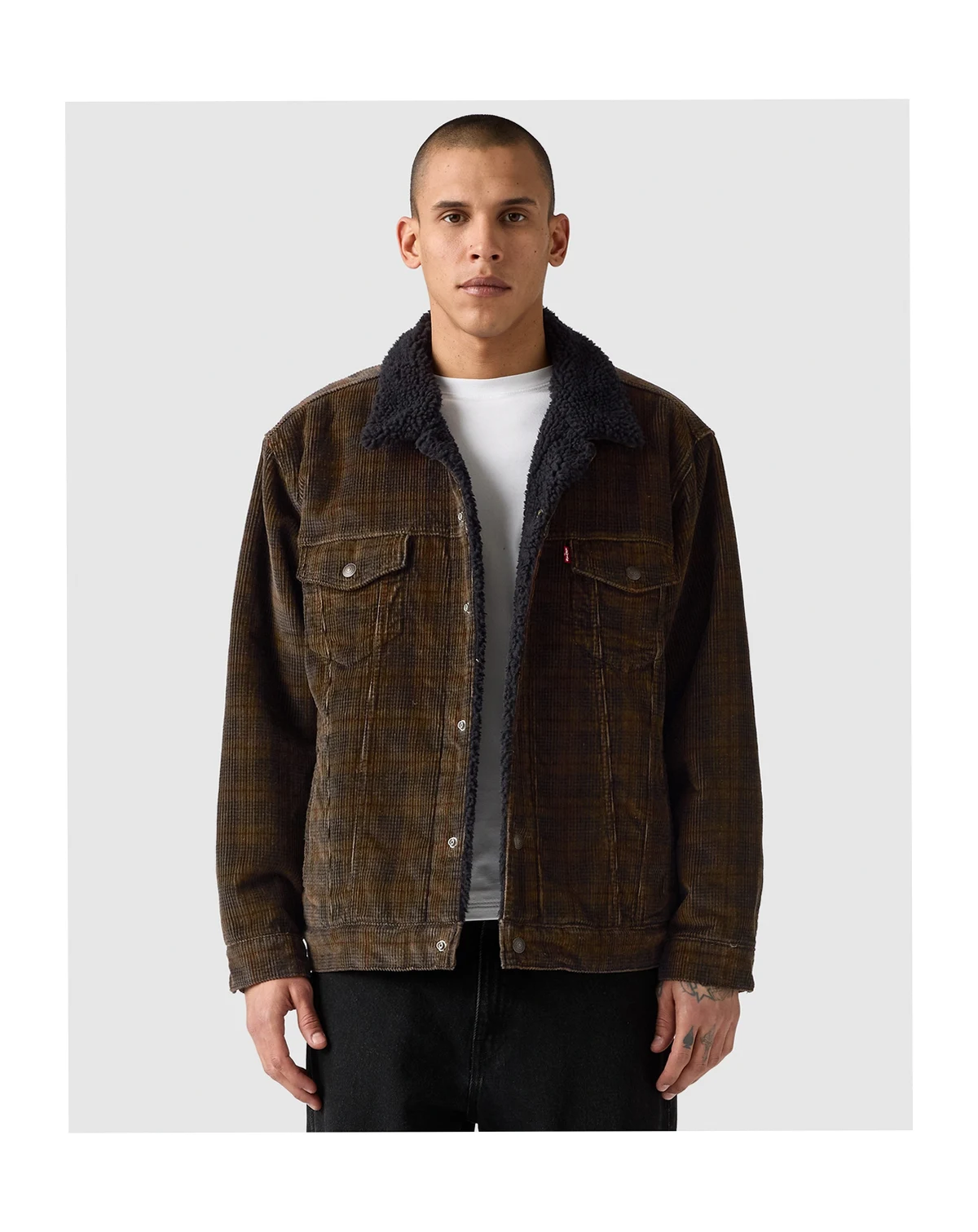 Men's Loose-Fit Long-Sleeve Trucker Jacket